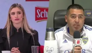 Riquelme se cruzó con Morena Beltrán por la forma de juego en el fútbol. Riquelme se cruzó con Morena Beltrán por la forma de juego en el fútbol.