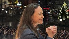 La líder venezolana María Corina Machado ya se encuentra en Oslo.