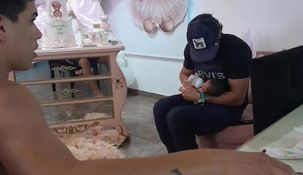 Marcos visitó a las hijas de Thiago y Daniela de Gran Hermano.&nbsp;