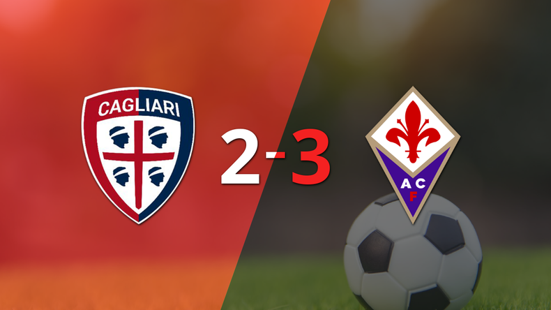 Cagliari sufre derrota ante Fiorentina por 3 a 2