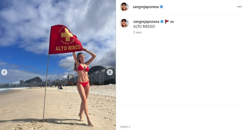 La China Suárez había compartido esta bandera semanas atrás.