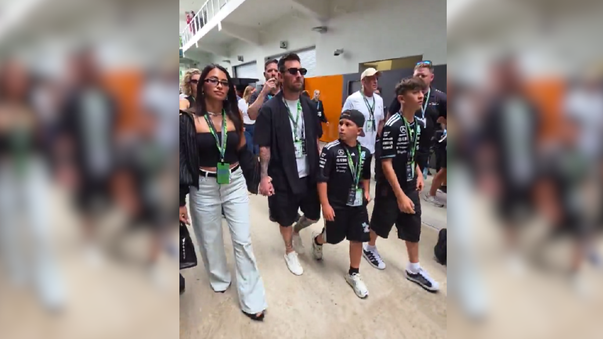 Lionel Messi, presente en el Gran Premio de Miami para ver a Franco Colapinto en la Fórmula 1