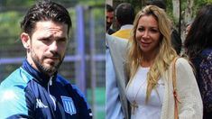 Fernando Gago junto a su actual pareja Verónica Laffitte.