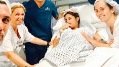 Lourdes Sánchez en pleno trabajo de parto Lourdes Sánchez en pleno trabajo de parto