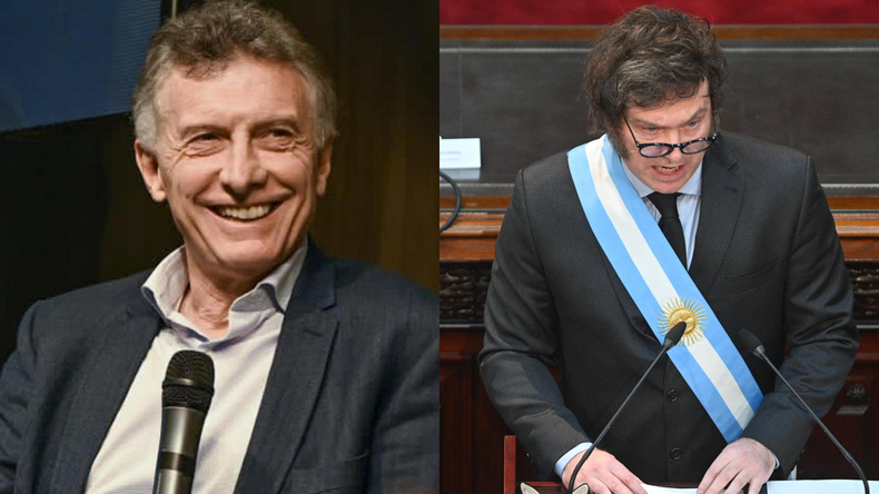Mauricio Macri y Javier Milei. Mauricio Macri y Javier Milei.