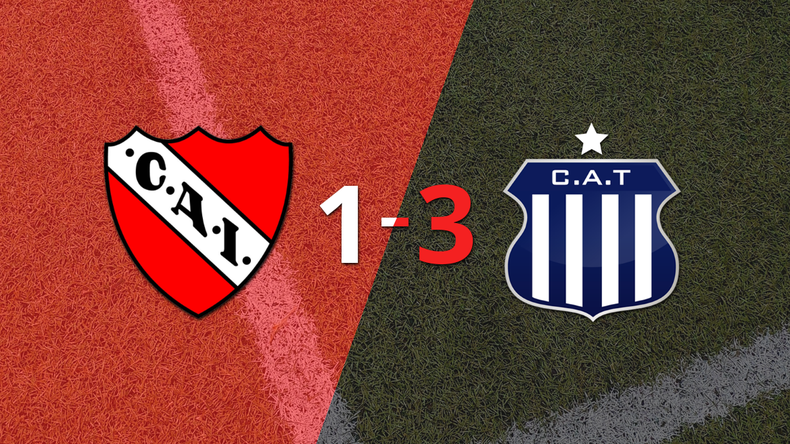Talleres logró una destacada actuación al conseguir una victoria por 3 a 1 ante Independiente