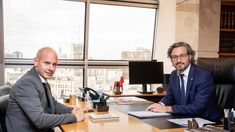 Santiago Cafiero se reunió con Guillermo Merediz.