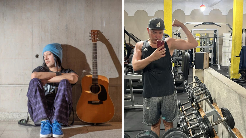 Leo García combina su agenda de música en vivo con una rutina de entrenamiento físico sostenida.