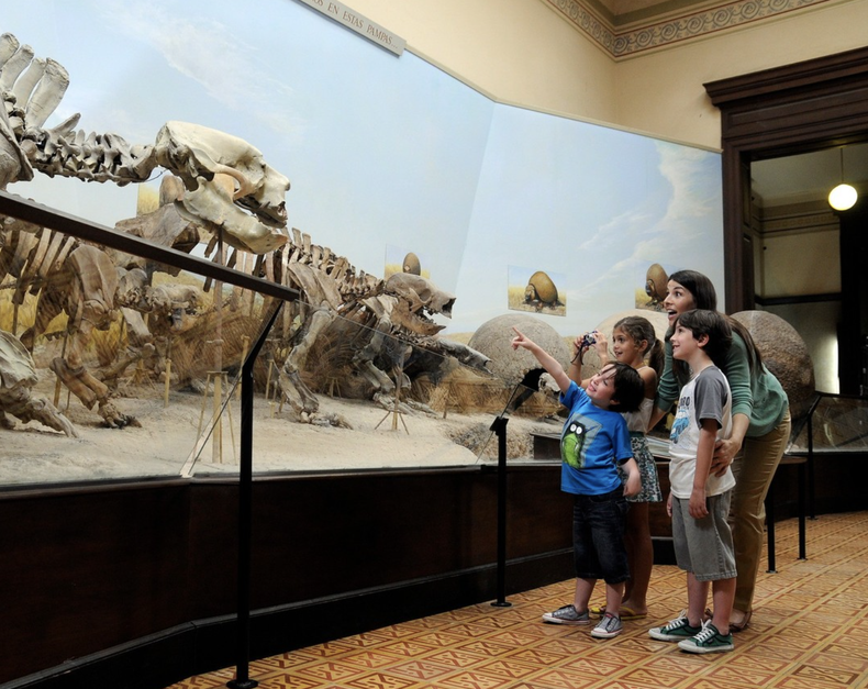 El Museo de Ciencias Naturales de La Plata se trata de un gran espacio para que los más chicos aprendan sobre la evolución y la historia.