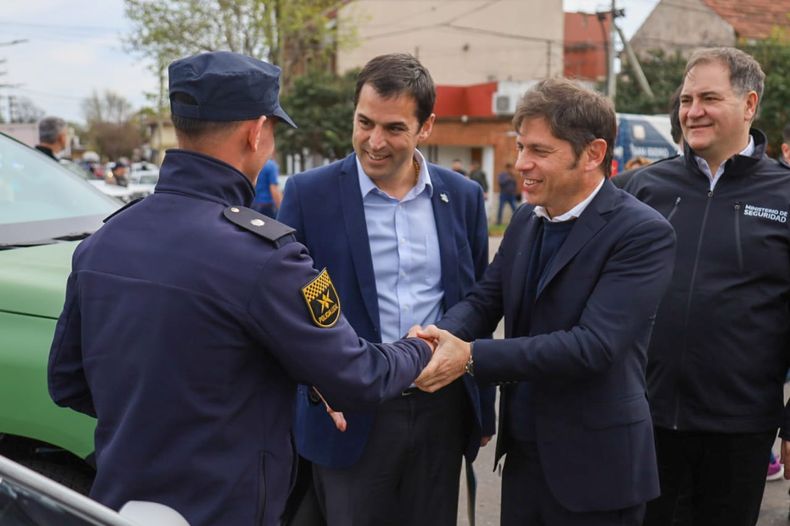El intendente de San Isidro, Ramón Lanús, compartió un acto con el gobernador bonaerense, Axel Kicillof.