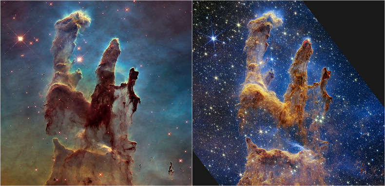 La región ya había sido visitada por el telescopio espacial Hubble de la NASA en 1995.