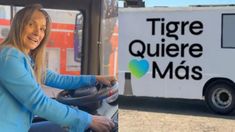 La precandidata de UxP empezó a recorrer las calles tigrenses con La Galmarineta.