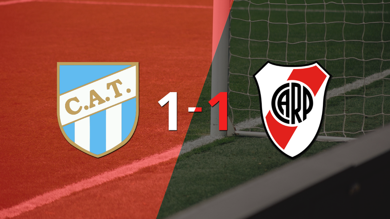 Atlético Tucumán logró sacar el empate de local frente a River Plate