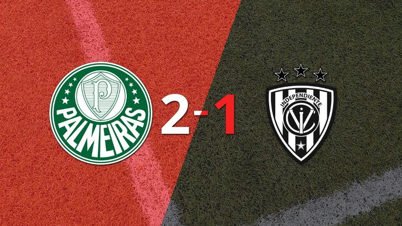 Palmeiras sacó los 3 puntos en casa al vencer 2-1 a Independiente del Valle