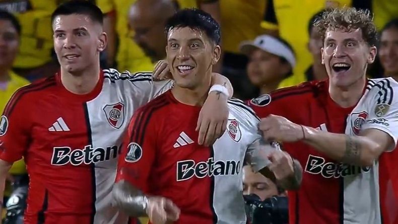 Video: el golazo de Sebastián Driussi en Ecuador en un arranque furioso de River