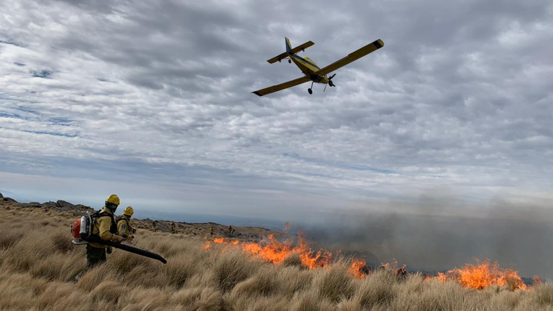 El domingo pasado comenzó el fuego en la zona del Cerro Champaquí.&nbsp;