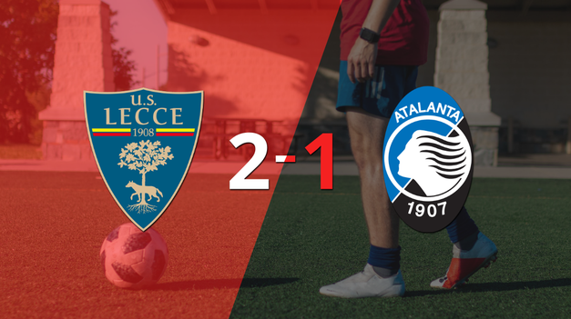 Lecce sacó los 3 puntos en casa al vencer 2-1 a Atalanta