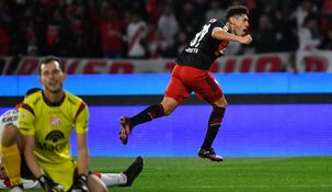 Santiago Lencina, el chaqueño de 19 años, marcó sus primeros dos goles en River. Santiago Lencina, el chaqueño de 19 años, marcó sus primeros dos goles en River.