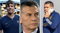 Mario Pergolini, Mauricio Macri y Juan Román Riquelme. Mario Pergolini, Mauricio Macri y Juan Román Riquelme.