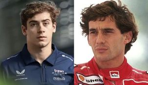 Franco Colapinto y Ayrton Senna.
