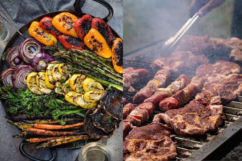 Las opciones para acompañar la parrillada.
