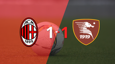 milan y salernitana igualaron 1 a 1