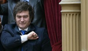 Javier Milei respaldó la reforma laboral.