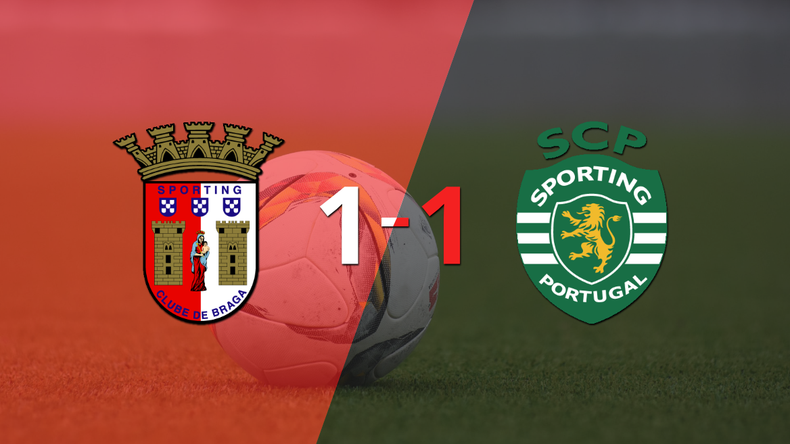 Reparto de puntos en el empate a uno entre SC Braga y Sporting Lisboa