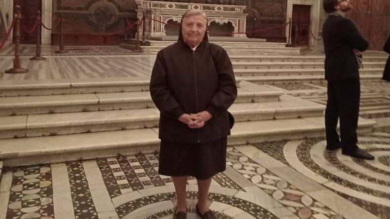 Martha Pelloni en la Capilla Sixtina.