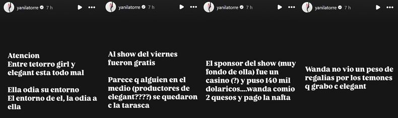 Yanina Latorre sigue de cerca el romance entre Wanda Nara y L-Gante.