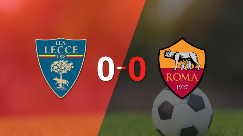 Cero a cero terminó el partido entre Lecce y Roma
