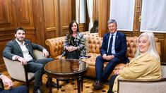 De izquierda a derecha: Ignacio Torres, Victoria Villarruel, Gustavo Menna y Edith Terenzi.