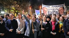 Kicillof en la Marcha de las Antorchas. Kicillof en la Marcha de las Antorchas.