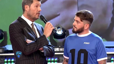La emotiva charla de Tinelli con Diego Jr. antes del encuentro con Maradona La emotiva charla de Tinelli con Diego Jr. antes del encuentro con Maradona