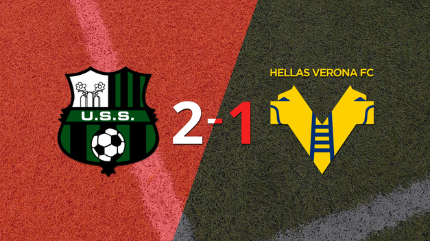 Sassuolo derrotó 2-1 en casa a Hellas Verona