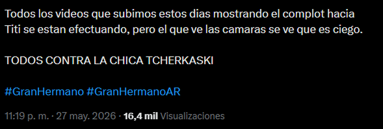 Más comentarios contra la estrategia que complicaría a una de las participantes.