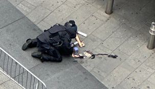 El escuadrón antibombas inspeccionó un paquete sospechoso en Time Square