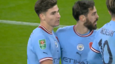 Julián Álvarez anotó un gol para Manchester City y alegra a la Selección argentina. Julián Álvarez anotó un gol para Manchester City y alegra a la Selección argentina.