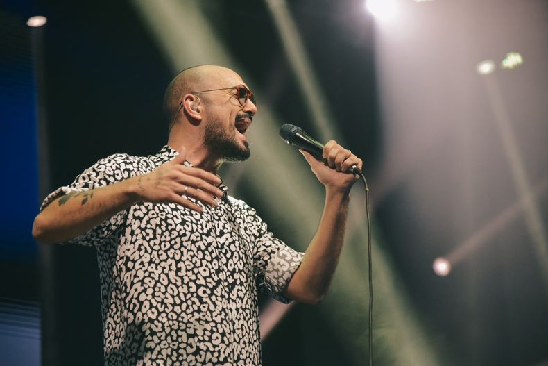 Abel Pintos en su presentación en la Fiesta Nacional e Internacional del Poncho.