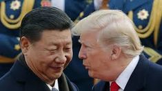 Donald Trump junto a Xi Jinping. Donald Trump junto a Xi Jinping.
