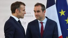 Sébastien Lecornu junto a Emmanuel Macron. Sébastien Lecornu junto a Emmanuel Macron.