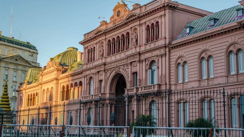 La Casa Rosada.
