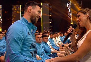 Messi siempre se conmovió con la voz de la cantante santafesina.
