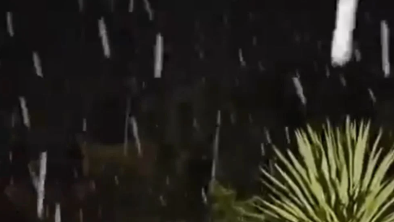 Durante la madrugada se registró caída de agua nieve en Mar del Plata.