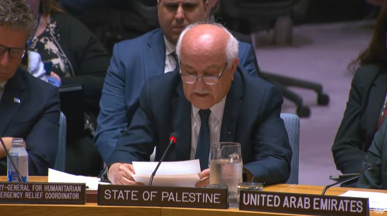 Riyad Mansour en la ONU.