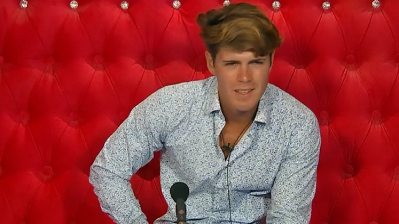 Marcos Ginocchio en el confesionario de Gran Hermano.
