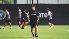 Martino durante su primer entrenamiento en el club de Miami. Martino durante su primer entrenamiento en el club de Miami.