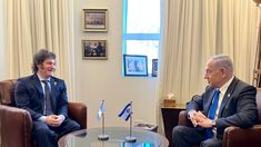 Milei junto a Netanyahu.