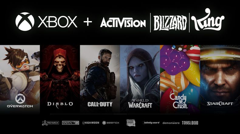 Microsoft anunció la compra de Activision Blizzard.