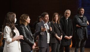 Axel Kicillof en los festejos del 25 de Mayo.